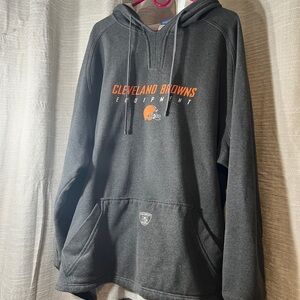 Reebok Cleveland Browns Dark Gray Hoodie
